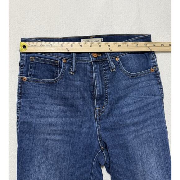 Madewell 10” High Rise Curvy Skinny Jeans Size 27 Medium Wash Stretch Denim - Picture 8 of 9